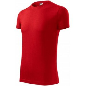 Pánske módne tričko, červená, XL