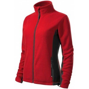 Dámska fleecová bunda kontrastná, červená, XL