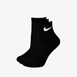 Nike Ponožky 3Ppk Quarter Black Čierna EUR M