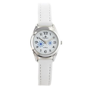 Detské hodinky PERFECT G195 - white/silver/blue (zp914e)