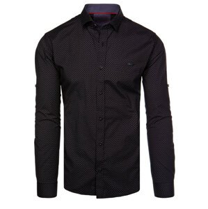 Čierna pánska košeľa Dstreet DX2560