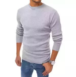 Svetlo šedý trendový sveter