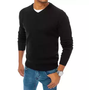Čierny trendový pulóver