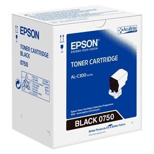 Epson originál toner C13S050750, black, 7300str., Epson WorkForce AL-C300N, O, čierna