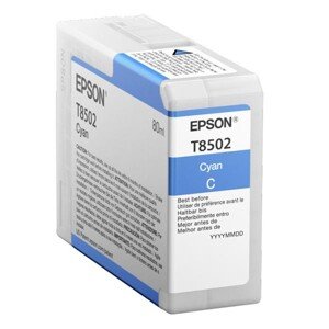 Epson originál ink C13T850200, cyan, 80ml, Epson SureColor SC-P800, azurová