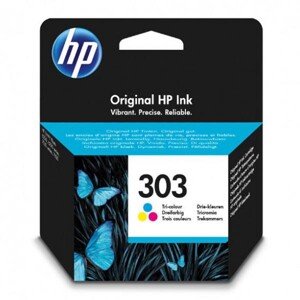 HP originál ink T6N01AE, HP 303, color, 165str., HP ENVY Photo 6230, 7130, 7134, 7830, farebná