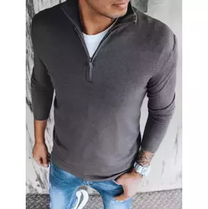 Pánsky tmavo-sivý sveter