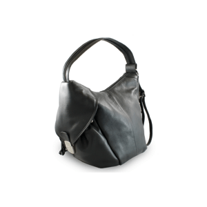 Černý kožený batůžek 311-1038-60
