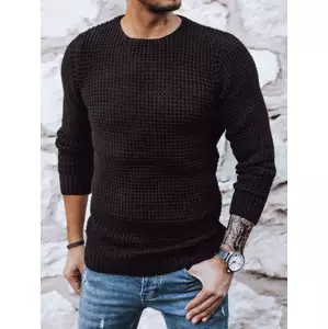 Čierny praktický sveter