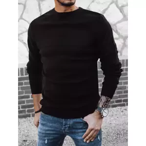 Klasický čierny sveter pre pánov