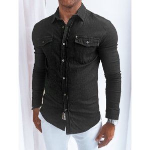 Čierna džínsová košeľa DSTREET DX2381
