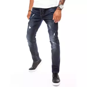Granátové pánske džínsy