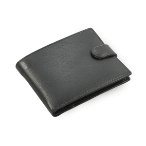 Černá pánská kožená peněženka se zápinkou 513-2007-60