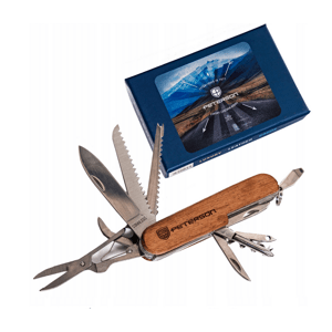 Multifunkčný vreckový nôž z nerezovej ocele — Peterson