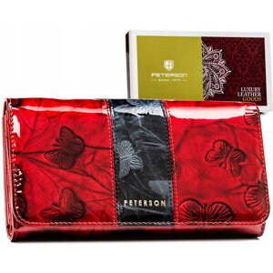Horizontálna dámska peňaženka vyrobená z lakovanej kože- Peterson