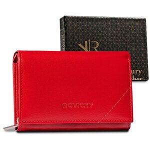 Kožená kompaktná dámska peňaženka — Rovicky R-RD-38-GCL Red skl.