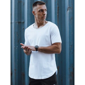 Pánske basic biele tričko Dstreet RX5503