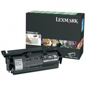 Lexmark originál toner T650H11E, black, 25000str., high capacity, return, Lexmark T650DN, O, čierna
