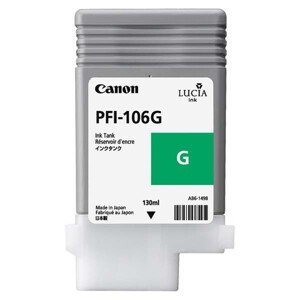 Canon originál ink PFI106G, green, 130ml, 6628B001, Canon iPF-6300, zelená