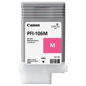 Canon originál ink PFI106M, magenta, 130ml, 6623B001, Canon iPF-6300, purpurová
