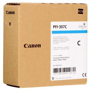 Canon originál ink PFI307C, cyan, 330ml, 9812B001, Canon iPF-830, 840, 850, azurová
