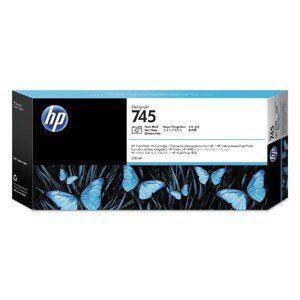 HP originál ink F9K04A, HP 745, photo black, 300ml, HP DesignJet HD Pro MFP, DesignJet Z2600, Z5600, photo black