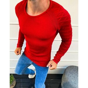Červený pánsky sveter v módnom prevedení WX1649
