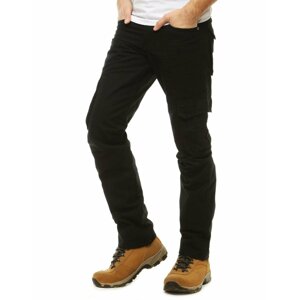 Čierne pánske nohavice s bočnými vreckami UX2716 skl.23
