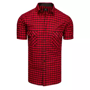 Jedinečná čierno-červená košeľa pre pánov.