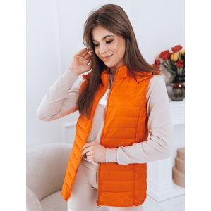 Pekná oranžová prešívaná vesta
