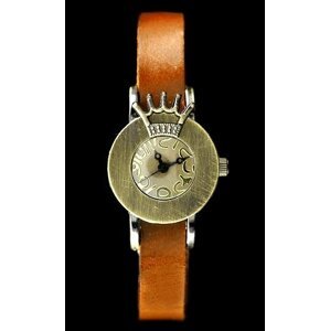 Dámske hodinky  TAYMA - RETRO PUNK 28 - camel (zx585e)