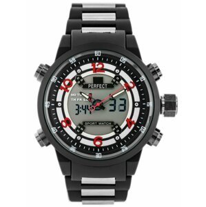 Pánske hodinky PERFECT A879 - DUAL TIME (zp224c)