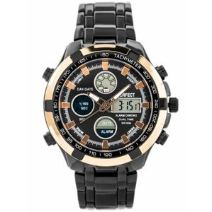 Pánske hodinky PERFECT CARRERA (zp121i) - black/rose gold
