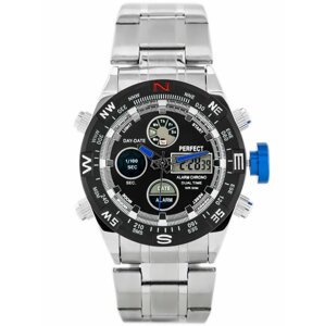 Pánske hodinky PERFECT ZEUS - A890 (zp257d) - silver/blue