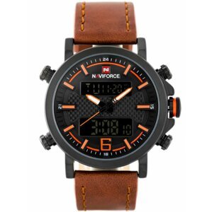 Pánske hodinky NAVIFORCE - NF9135 (zn076f) - brown/orange