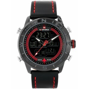 Pánske hodinky NAVIFORCE - NF9144 (zn077b) - black/red