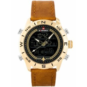 Pánske hodinky NAVIFORCE - NF9144 (zn077c) - brown/gold